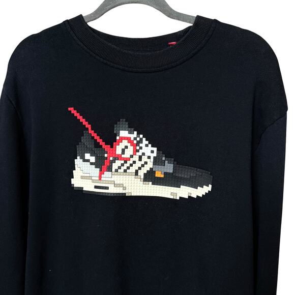 Mostly Heard Rarely Seen 8-Bit Aero Tri-Color Sweatshirt Black Size Large - Picture 7 of 10